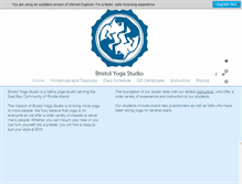 Tablet Screenshot of bristolyogastudio.com